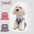 Vente chaude Cooling Ancre Stripe Été Printemps Pet Chien Chiot Robe Vêtements Chien T-shirt